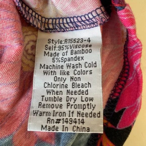 Johnny Was The Janie Favorite Short Sleeve V Neck Swing T Tee Shirt S - Picture 6 of 9